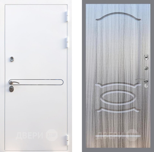 Входная металлическая Дверь Рекс (REX) 27 FL-128 Сандал грей в Дубне