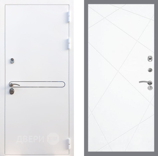 Входная металлическая Дверь Рекс (REX) 27 FL-291 Силк Сноу в Дубне