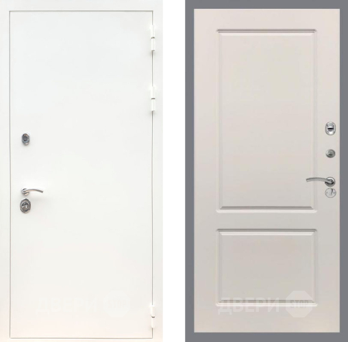 Дверь Рекс (REX) 5 Белая Шагрень FL-117 Шампань в Дубне