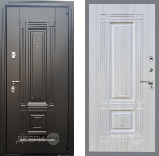 Входная металлическая Дверь Рекс (REX) 9 FL-2 Сандал белый в Дубне