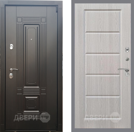 Входная металлическая Дверь Рекс (REX) 9 FL-39 Беленый дуб в Дубне