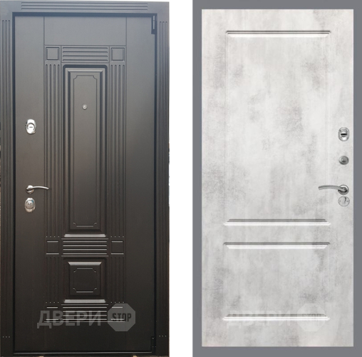 Входная металлическая Дверь Рекс (REX) 9 FL-117 Бетон светлый в Дубне