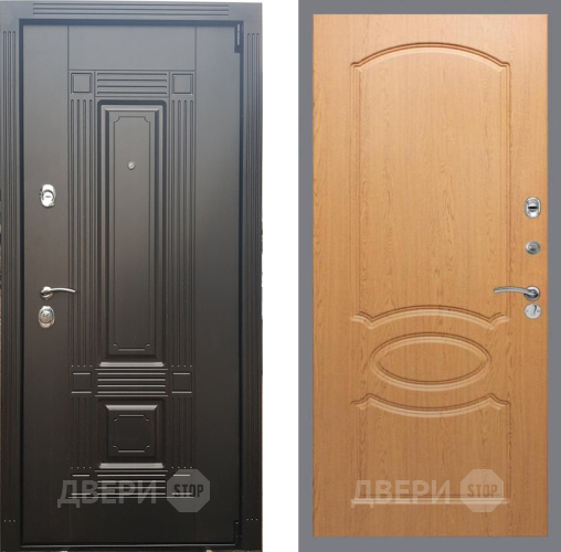 Входная металлическая Дверь Рекс (REX) 9 FL-128 Дуб в Дубне