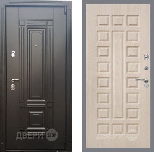 Входная металлическая Дверь Рекс (REX) 9 FL-183 Беленый дуб в Дубне
