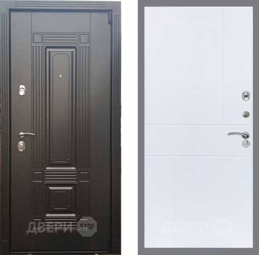 Входная металлическая Дверь Рекс (REX) 9 FL-290 Силк Сноу в Дубне