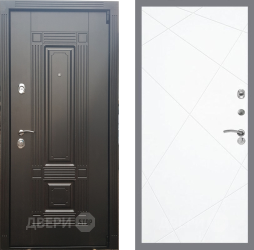 Входная металлическая Дверь Рекс (REX) 9 FL-291 Силк Сноу в Дубне