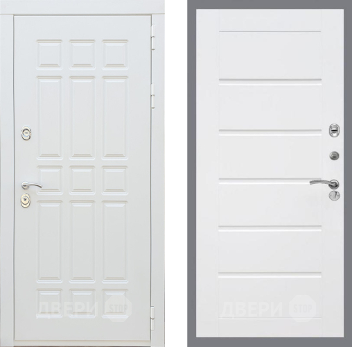 Дверь Рекс (REX) 8 Силк Сноу Сити Белый ясень в Дубне