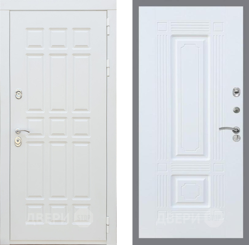 Входная металлическая Дверь Рекс (REX) 8 Силк Сноу FL-2 Силк Сноу в Дубне