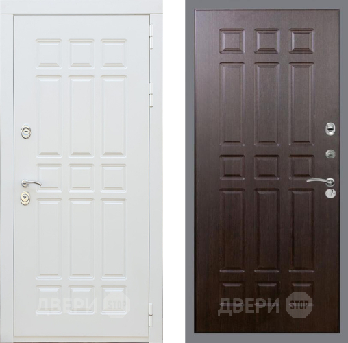 Входная металлическая Дверь Рекс (REX) 8 Силк Сноу FL-33 Венге в Дубне