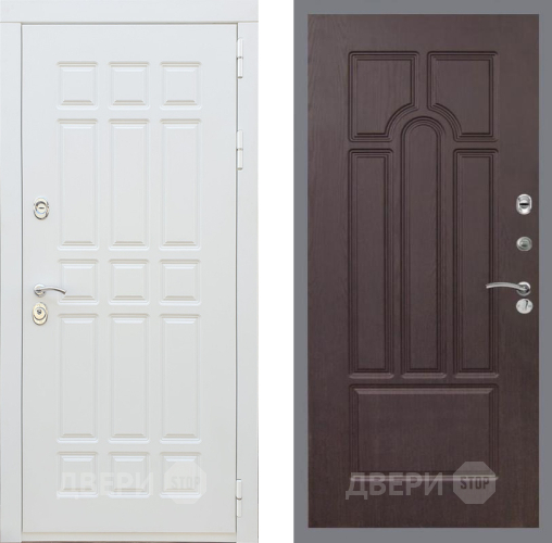 Входная металлическая Дверь Рекс (REX) 8 Силк Сноу FL-58 Венге в Дубне