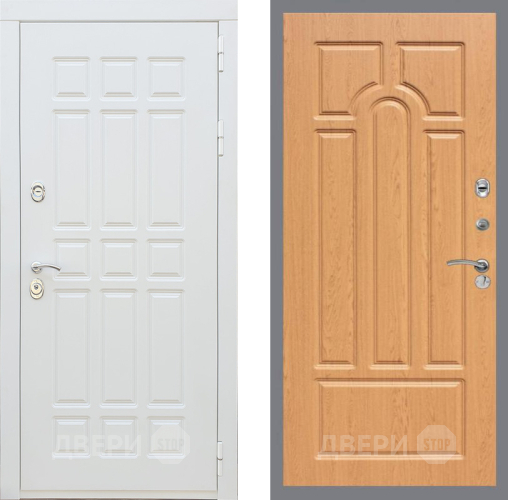 Входная металлическая Дверь Рекс (REX) 8 Силк Сноу FL-58 Дуб в Дубне