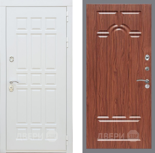 Дверь Рекс (REX) 8 Силк Сноу FL-58 орех тисненый в Дубне