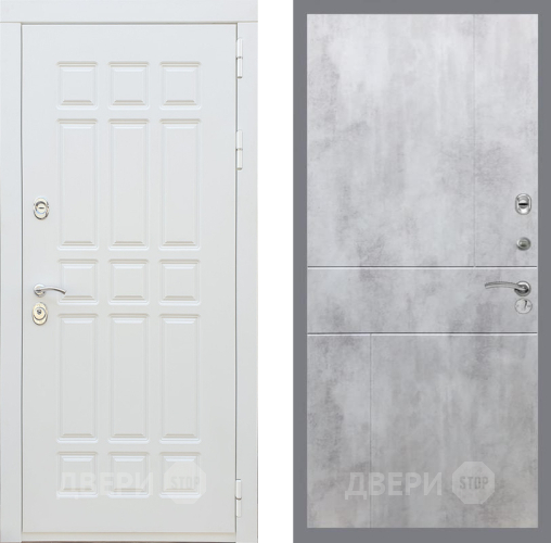 Дверь Рекс (REX) 8 Силк Сноу FL-290 Бетон светлый в Дубне