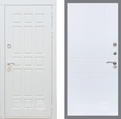 Входная металлическая Дверь Рекс (REX) 8 Силк Сноу FL-290 Силк Сноу в Дубне