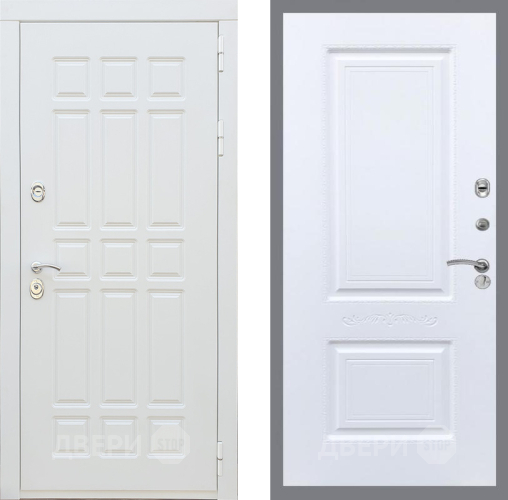 Входная металлическая Дверь Рекс (REX) 8 Силк Сноу Смальта Силк Сноу в Дубне