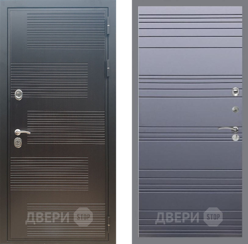 Входная металлическая Дверь Рекс (REX) премиум 185 Line Силк титан в Дубне