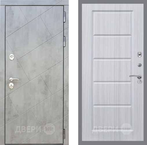 Входная металлическая Дверь Рекс (REX) 22 FL-39 Сандал белый в Дубне