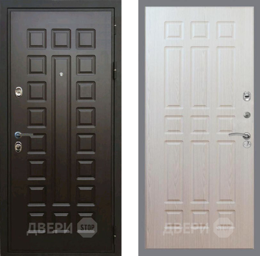 Входная металлическая Дверь Рекс (REX) Премиум 3к FL-33 Беленый дуб в Дубне