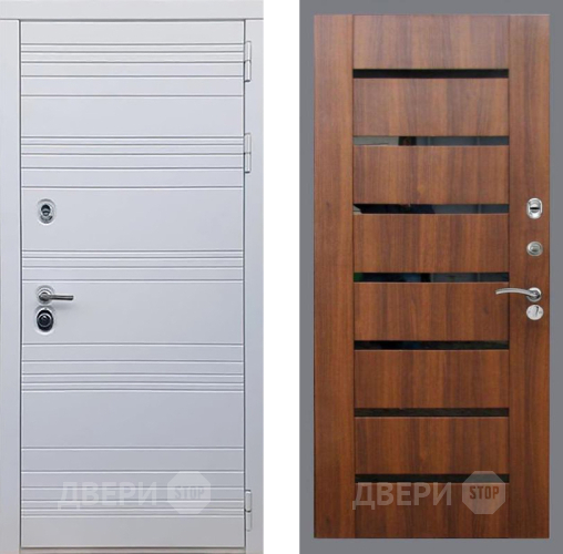 Дверь Рекс (REX) 14 Силк Сноу СБ-14 стекло черное Орех бренди в Дубне