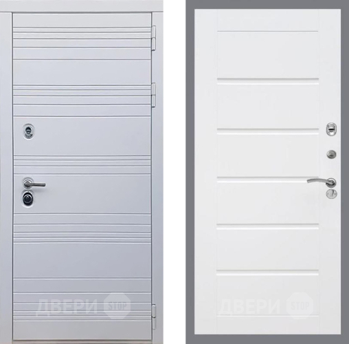 Дверь Рекс (REX) 14 Силк Сноу Сити Белый ясень в Дубне