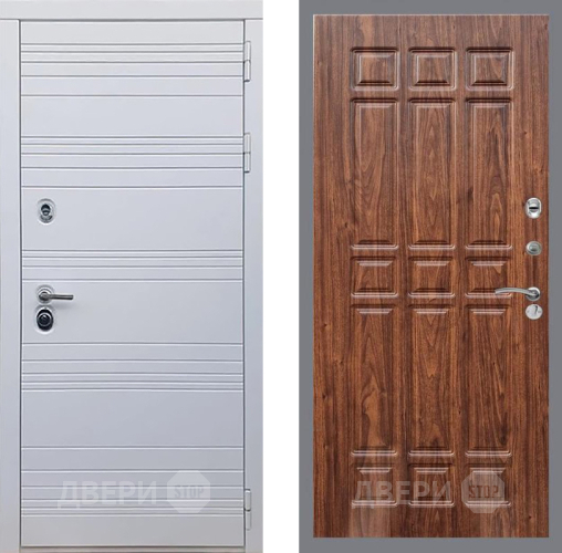 Дверь Рекс (REX) 14 Силк Сноу FL-33 орех тисненый в Дубне