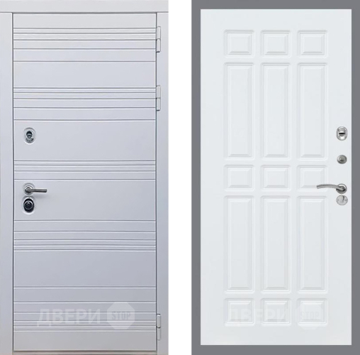 Входная металлическая Дверь Рекс (REX) 14 Силк Сноу FL-33 Силк Сноу в Дубне