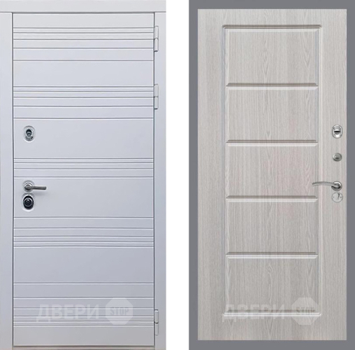 Входная металлическая Дверь Рекс (REX) 14 Силк Сноу FL-39 Беленый дуб в Дубне