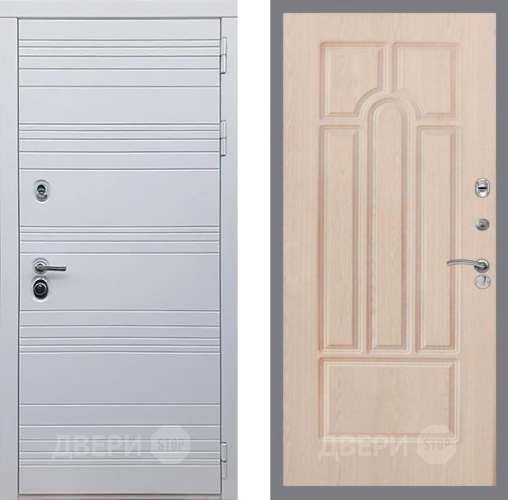 Входная металлическая Дверь Рекс (REX) 14 Силк Сноу FL-58 Беленый дуб в Дубне