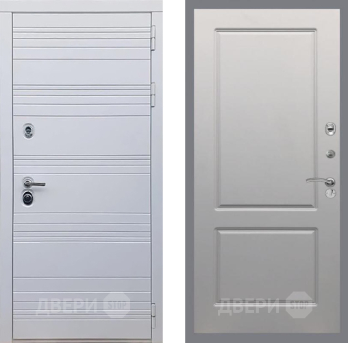 Входная металлическая Дверь Рекс (REX) 14 Силк Сноу FL-117 Грей софт в Дубне