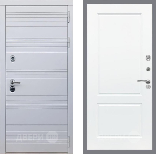 Входная металлическая Дверь Рекс (REX) 14 Силк Сноу FL-117 Силк Сноу в Дубне