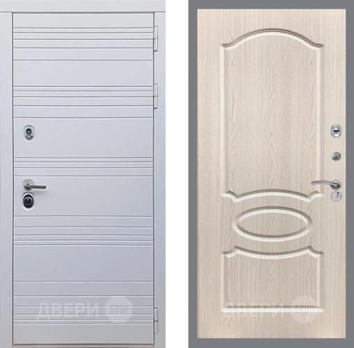 Дверь Рекс (REX) 14 Силк Сноу FL-128 Беленый дуб в Дубне