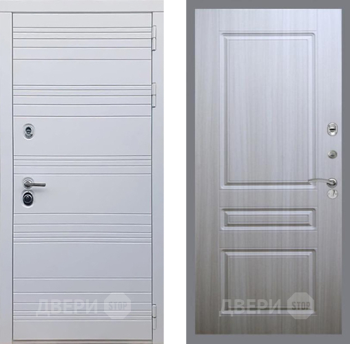 Входная металлическая Дверь Рекс (REX) 14 Силк Сноу FL-243 Сандал белый в Дубне