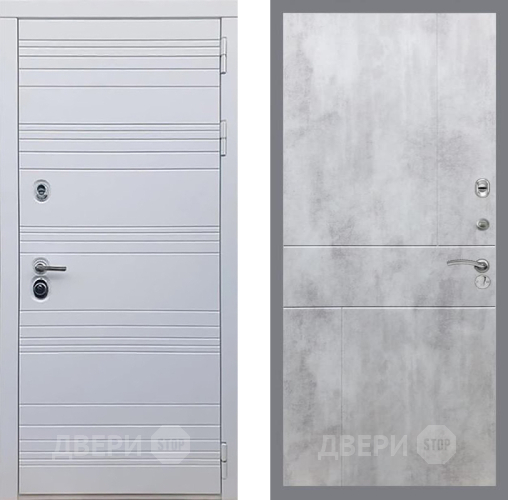 Входная металлическая Дверь Рекс (REX) 14 Силк Сноу FL-290 Бетон светлый в Дубне