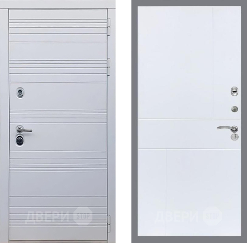 Входная металлическая Дверь Рекс (REX) 14 Силк Сноу FL-290 Силк Сноу в Дубне