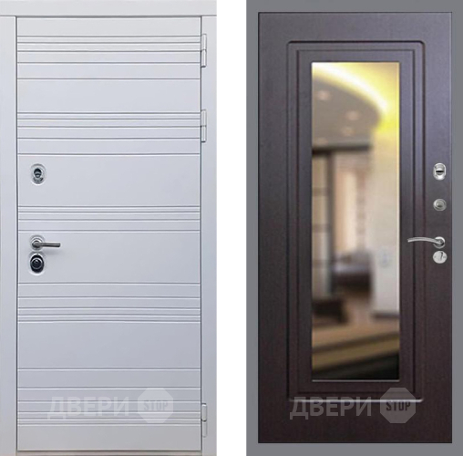 Входная металлическая Дверь Рекс (REX) 14 Силк Сноу FLZ-120 Венге в Дубне