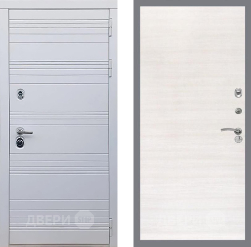 Входная металлическая Дверь Рекс (REX) 14 Силк Сноу GL Акация в Дубне