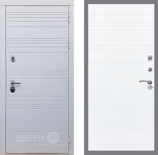 Входная металлическая Дверь Рекс (REX) 14 Силк Сноу Line Силк Сноу в Дубне