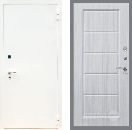 Дверь Рекс (REX) 1А Белая шагрень FL-39 Сандал белый в Дубне