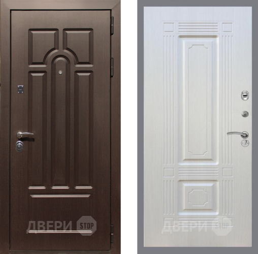 Входная металлическая Дверь Рекс (REX) Эврика FL-2 Лиственница беж в Дубне