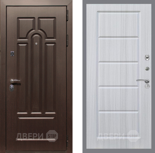 Входная металлическая Дверь Рекс (REX) Эврика FL-39 Сандал белый в Дубне