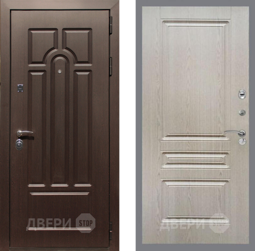 Дверь Рекс (REX) Эврика FL-243 Беленый дуб в Дубне