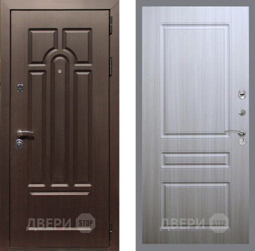 Входная металлическая Дверь Рекс (REX) Эврика FL-243 Сандал белый в Дубне