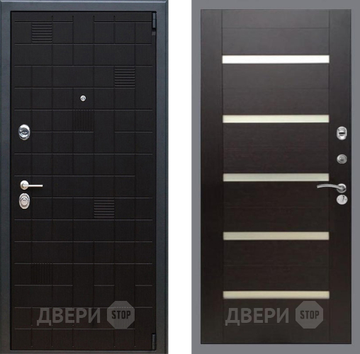 Дверь Рекс (REX) 12 СБ-14 стекло белое венге поперечный в Дубне