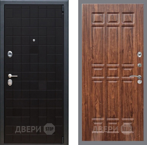 Входная металлическая Дверь Рекс (REX) 12 FL-33 орех тисненый в Дубне