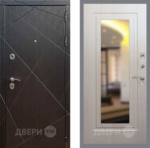 Входная металлическая Дверь Рекс (REX) 13 Венге FLZ-120 Беленый дуб в Дубне