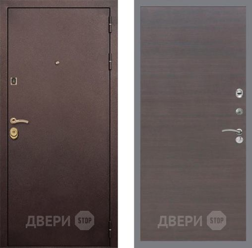 Входная металлическая Дверь Рекс (REX) Лайт 3К GL венге поперечный в Дубне