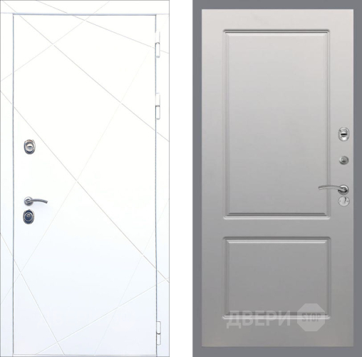 Входная металлическая Дверь Рекс (REX) 13 Силк Сноу FL-117 Грей софт в Дубне