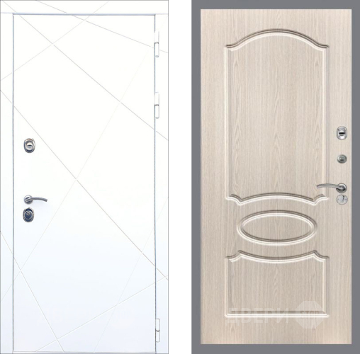 Дверь Рекс (REX) 13 Силк Сноу FL-128 Беленый дуб в Дубне