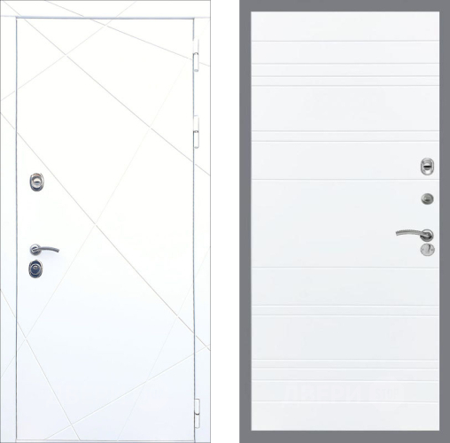 Входная металлическая Дверь Рекс (REX) 13 Силк Сноу Line Силк Сноу в Дубне