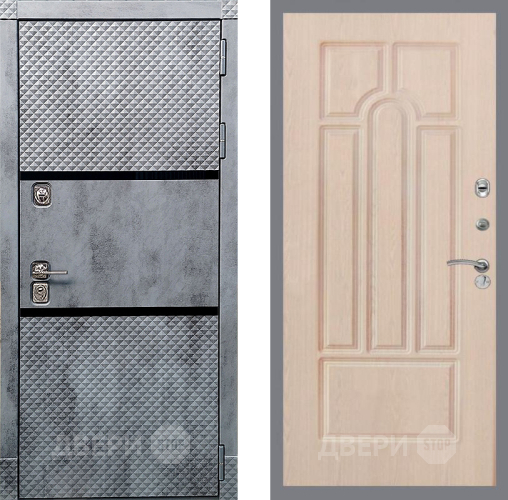 Дверь Рекс (REX) 15 Бетон Темный FL-58 Беленый дуб в Дубне